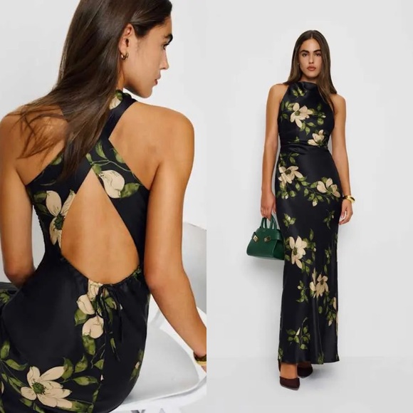 Reformation Dresses & Skirts - 🆕 REFORMATION Anaiis Silk Maxi Dress in Mood For Love Sz 8